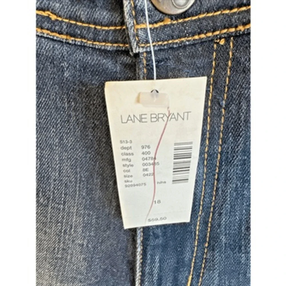 Venezia By Lane Bryant Wide Straight Leg Denim Jeans Women's Size‎ 18 - Picture 6 of 16